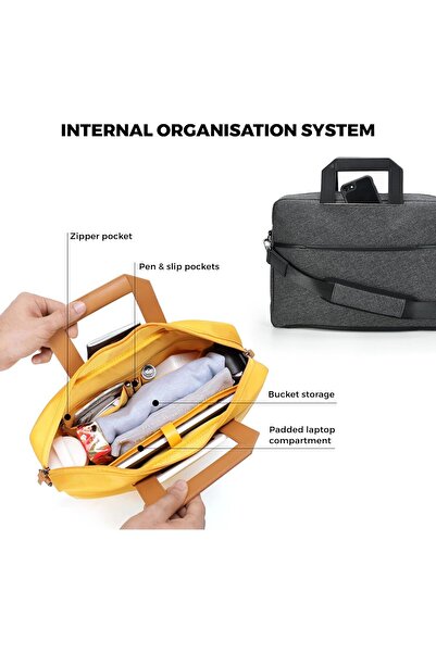 MOKOBARA حقيبة كروس بودي مقاومة للماء من الجلد النباتي للجنسين - مقاس 15.6 بوصة - 24 لترًا -