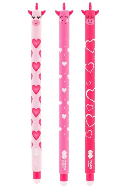 HAPPY COLOR Roller gel cu rescriere, 0.5 mm, albastru, Pink Unicorn, diverse culori