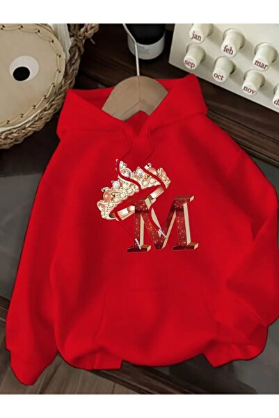 ORVIO Group Women's Letter'M' and Crown Printed Hoodie
