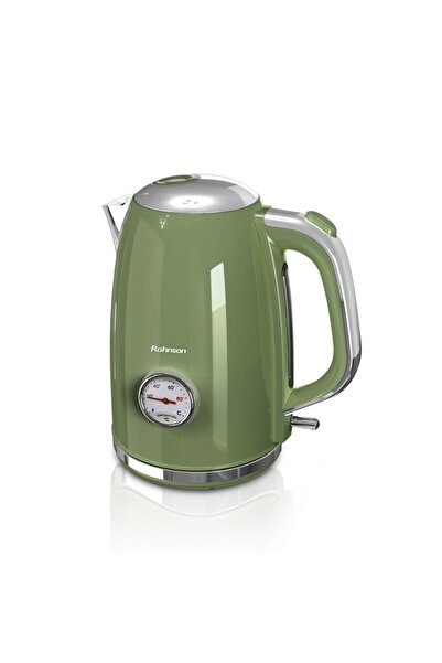 ROHNSON Electric Kettle R 7715 Nostalgia, 1850-2200W, 1.7L, 360° Rotating Base, Auto Lid Opening, C