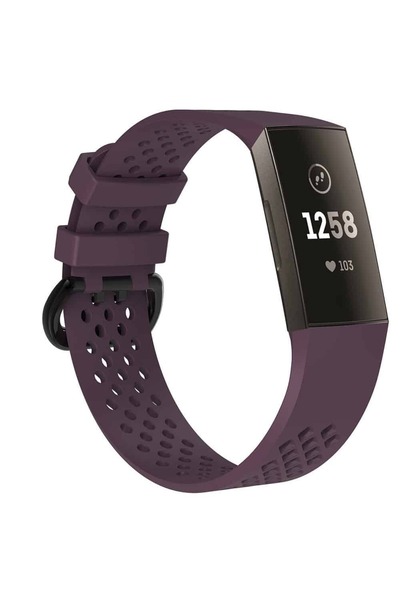 Edman Brățară sport pentru Fitbit Charge 3 / 4, mărimea S, violet