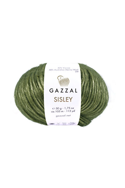 Gazzal Sisley 58% lână merino 42% viscoză – 50 g 105 m fire de tricotat lucio...