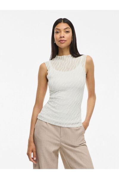 VILA Top VIESTELLA Stehkragen