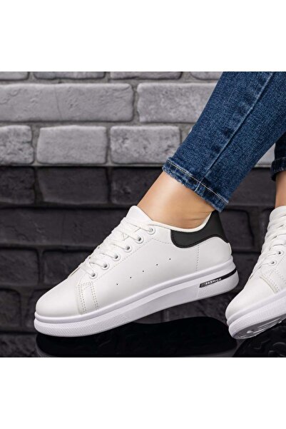 Modlet.ro Teniși albi și negri pentru femei MOD09718