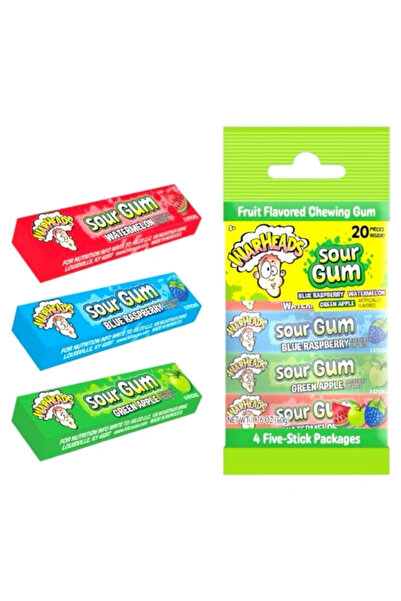 WarHeads Sour Gum Pack - 50g (Sour Gum with 4 Flavors)