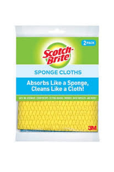 Scotch Brite SCOTCH-BRITE REUSABLE RECYCLED SPONGE CLOTHS 2x12
