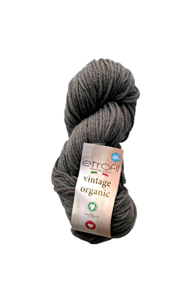 Etrofil خيط صوف عضوي عتيق 100% منسوج يدويًا 100 جرام 123 متر طبيعي ناعم نقي ل...