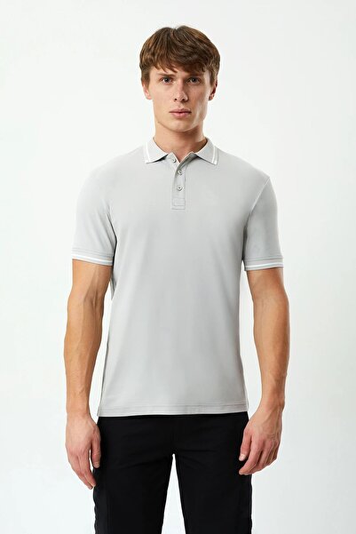 Exuma Erkek Polo Yaka T-shırt - 1512143 Gri 1512143-gri