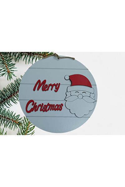 Şirin Lazer Crăciun Fericit Moș Crăciun Decor de perete decorativ Ornament de...