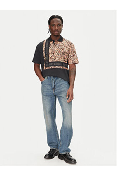 Just Cavalli Men's Polo 78OAGE15 CJ116 Multicolor