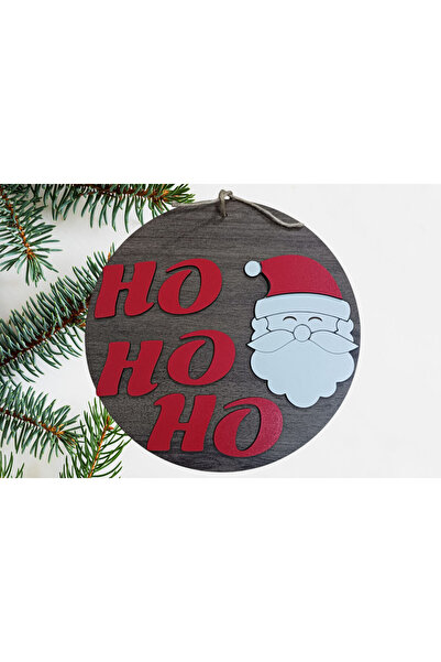 Şirin Lazer HO HO HO Anul Nou Crăciun Moș Crăciun Decor de perete Ornament di...