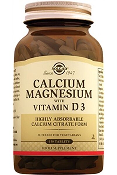 Solgar Calcium Magnesium Vitamin D3 150 Tablets