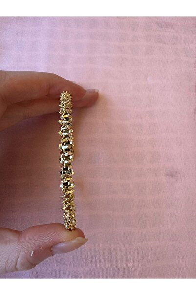 staristakı Gold Kelepçe Çelik Bileklik