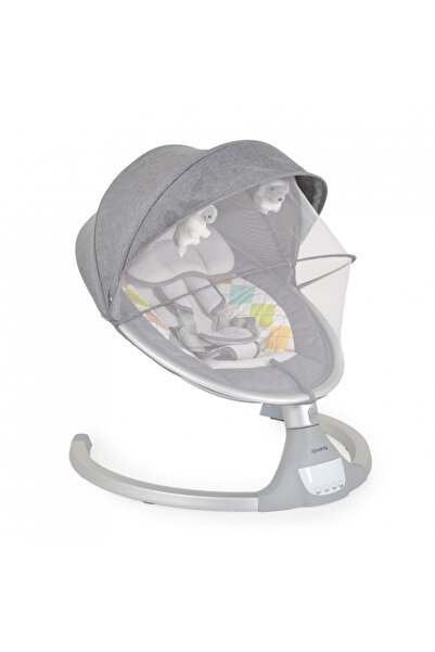 Cangaroo Electric baby swing with remote control, ergonomic and rotating seat, adjustable sunshade and detachable