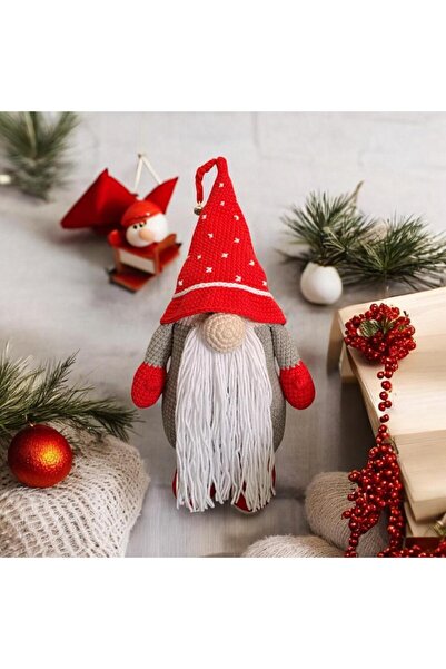 Bursa Kumaş Gnome Noel Cücesi - 35cm