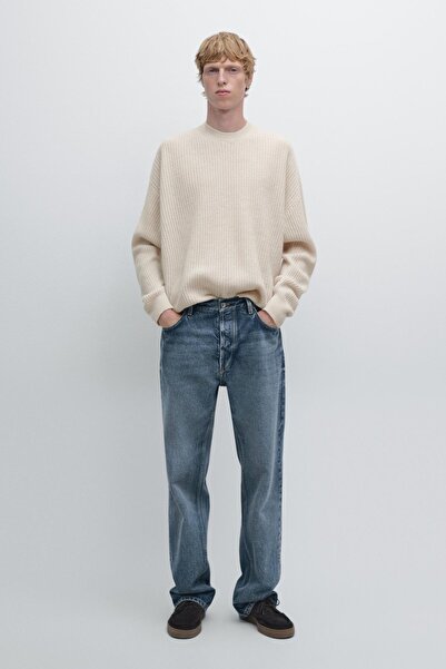 Massimo Dutti Bisiklet yaka fitilli kazak