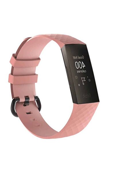 Edman Bracelet Strap for Fitbit Charge 3 / 4, size S, Light Pink
