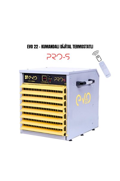 evotech Evo22 PROs - 22 kw Kumandalı ve Dijital Endüstriyel Elektrikli Fanlı Isıtıcı