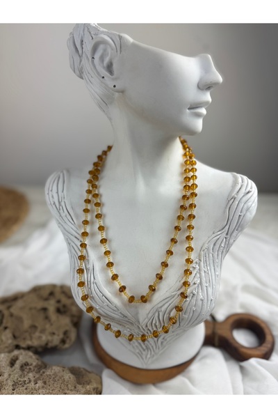 SEDEF TAKI Taş boncuklu Vintage kolye