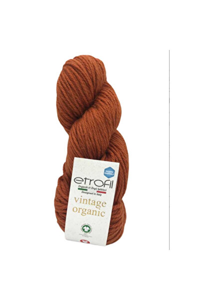 Etrofil Vintage Organic 100% Wool Hand Knitting Yarn 100 Gr 123 Mt Natural Pure Soft Non-Irritating-72132