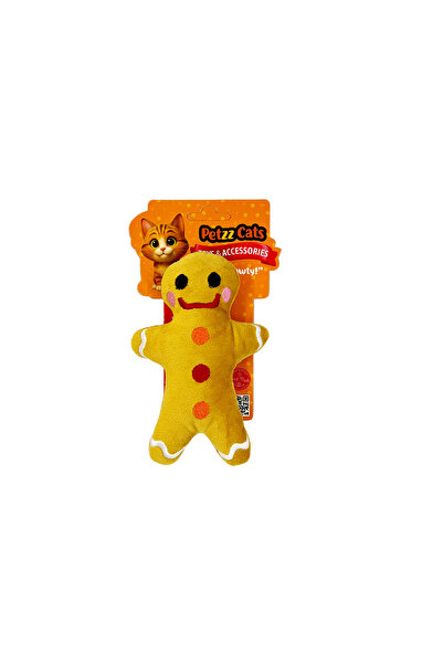 Petzzcats لعبة قطة محشوة مع أصوات ماتاتابي وخشخشة صفراء اللون مقاس 15×9 سم