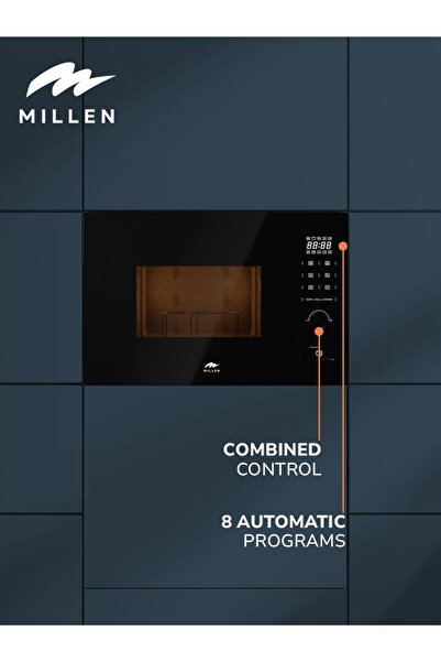 MILLEN Microwave Oven, 20L, 3 Y Warranty, 800W Microwave Power, 1000W Grill Power, MBW 381 BL