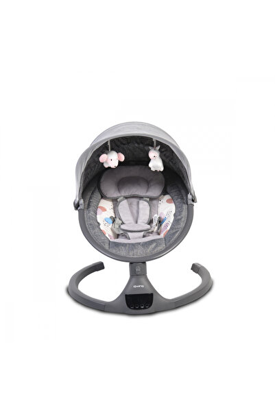 Cangaroo Electric baby swing with remote control, ergonomic and rotating seat, adjustable sunshade and detachable