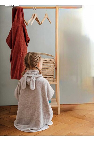 GÜRPAMUK HOME & BABY منشفة بغطاء للرأس للأطفال من الجنسين مصنوعة من القطن 100...