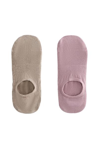 Oysho 2 pairs of cotton blend yoga and Pilates socks