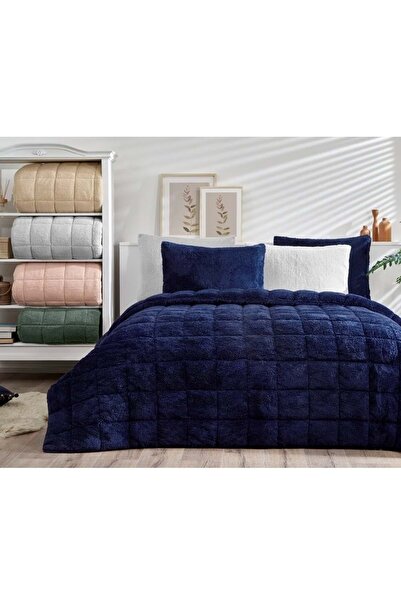 Özdilek لحاف كونك نova (بدون وسادة) بطانية شيربا مزدوجة ذات ملمس خاص (195×215)