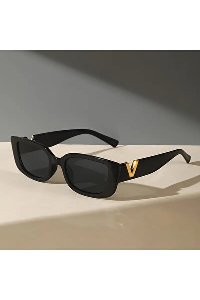 dzmerc Women's Sunglasses Black (V)