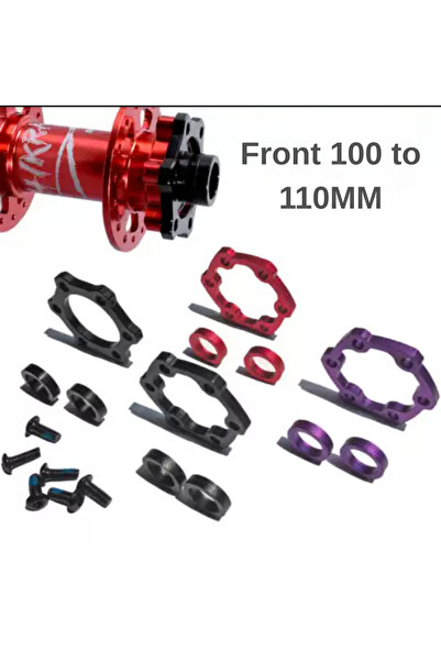 bisiklet dünyam Bisiklet 15x100 to 15x110 Boost Göbek Dönüştürücü Adaptör Ön ...