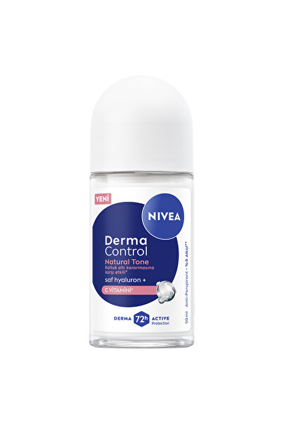 NIVEA Kadın Roll-on Deodorant Derma Control Natural Tone Koltuk Altı Kararmasına Karşı 50 Ml