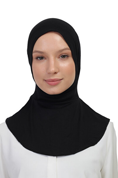 TRModam Pratik Boyunluklu Geçmeli Bone – Sporcu Bone - Kaymaz, Terletmez - Siyah