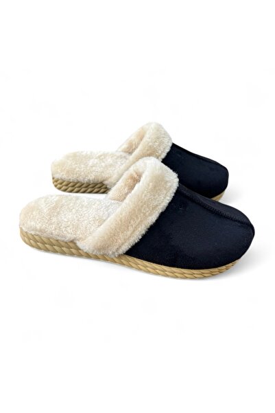 YNS STORE Women's Furry Indoor Slippers Very Comfortable and Useful Black Color
