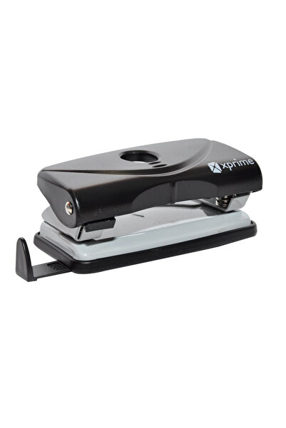 XPRİME plastic hole punch 12 sheets black