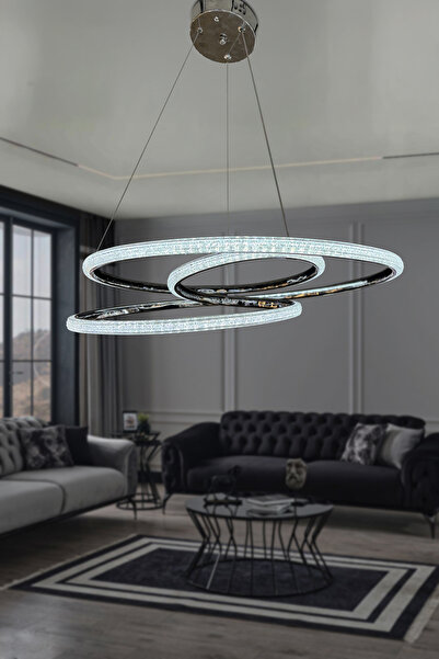 DEKORLİVE Galaksi Akrilik Modern Sarkıt Led Avize