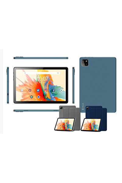 Felix جهاز لوحي B-Felix BBoss1 بشاشة 10 بوصات (4G) وذاكرة وصول عشوائي سعة 4 جيجابايت وذاكرة داخلية سعة 128 جيجابايت وأزرق