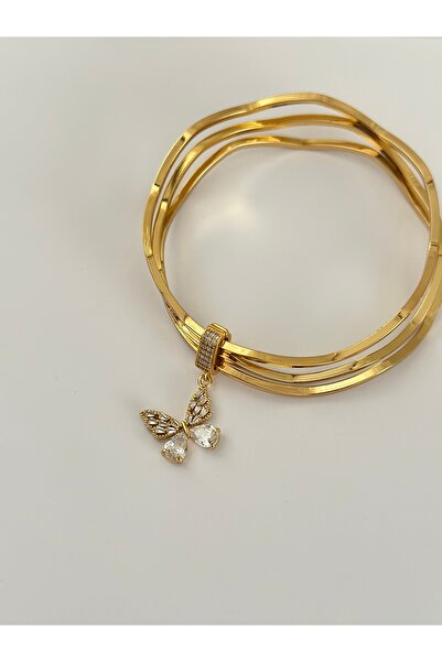 mibrillo Taşlı Kelebek Ajda Charmı yada Kolye Ucu