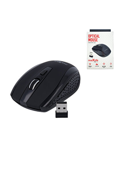 MaxLife Naturals Mouse wireless Maxlife Home Office MXHM-02, 800/1200/1600 DPI, 6 butoane, dimensiuni 98 x 58 x 35 mm