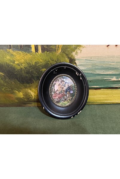 tayfuntufan antika koleksiyon Ahşap çerçeve içerisinde el boyama resimler 11,...