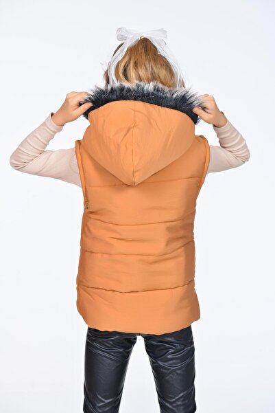 Kamex Бродирана зимна пухена яке за момичета