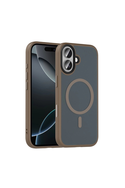 zore Apple iPhone 17 Uyumlu Kılıf Mat Arka Yüzey Wireless Şarj Özellikli Flet...