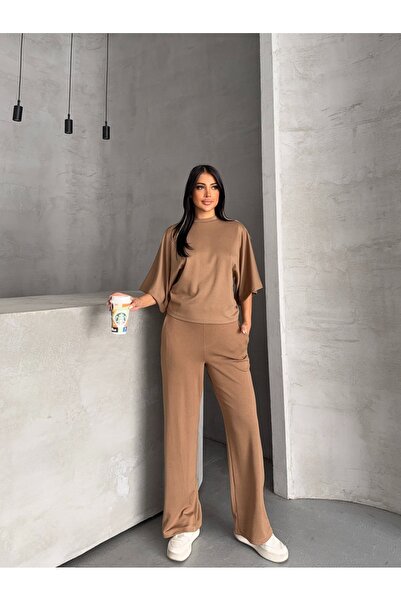 R&G RIMANERE GIOVANI Women's Modal Fabric Belted Double Set