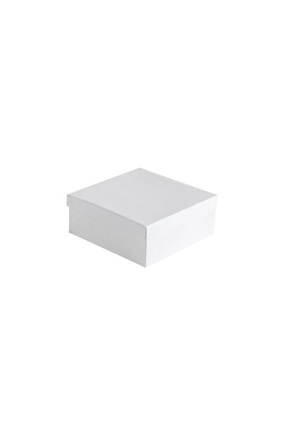 KoliLazım Beyaz Hediye Kutusu 50 Adet - 20x20x7 cm