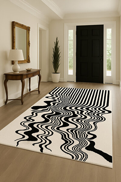 Rugs Modern Halı Διακοσμητικό χαλί MOSSO με ακανόνιστο σχέδιο με λωρίδες moss...