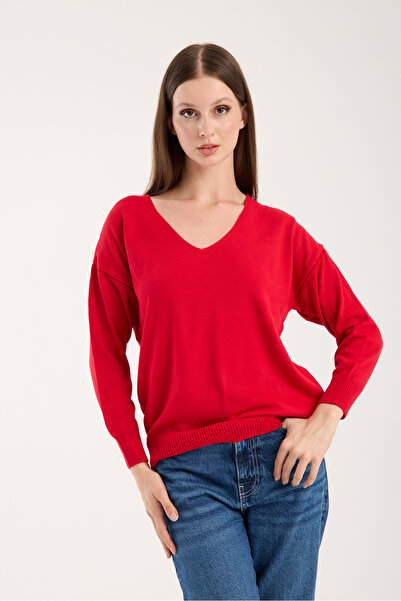 Pinza سترة تريكو رفيعة برقبة على شكل حرف V