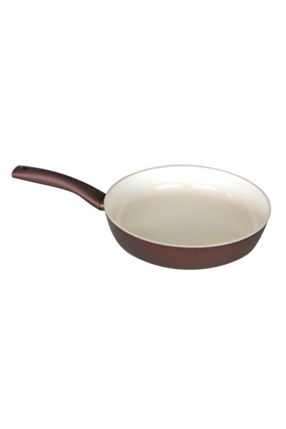 Raki Frying pans 28cm GRAMMY non-stick coated ceramic layer tabacco color