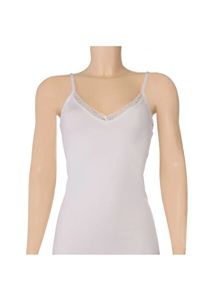 Star Women's White 3-Pack Modal Lace Strap Tank Top