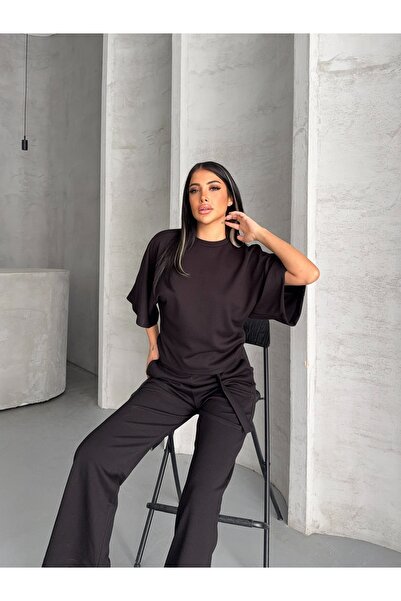 R&G RIMANERE GIOVANI Women's Modal Fabric Belted Double Set